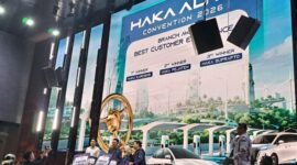 PT Bumi Hijau Motor (Haka Auto), grup mega dealer kendaraan listrik BYD di Indonesia, menyelenggarakan rangkaian acara Strategic Meeting & Haka Auto Convention 2026 di Jakarta.  Foto: Istimewa