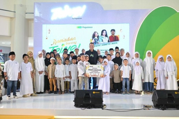 Dalam rangka menyemarakkan bulan suci Ramadan, PT Pegadaian Kantor Wilayah Sulselbarra Maluku menggelar kegiatan “Ramadhan Bareng Tring” yang dirangkaikan dengan pemberian santunan kepada anak-anak panti asuhan. Foto: Istimewa
